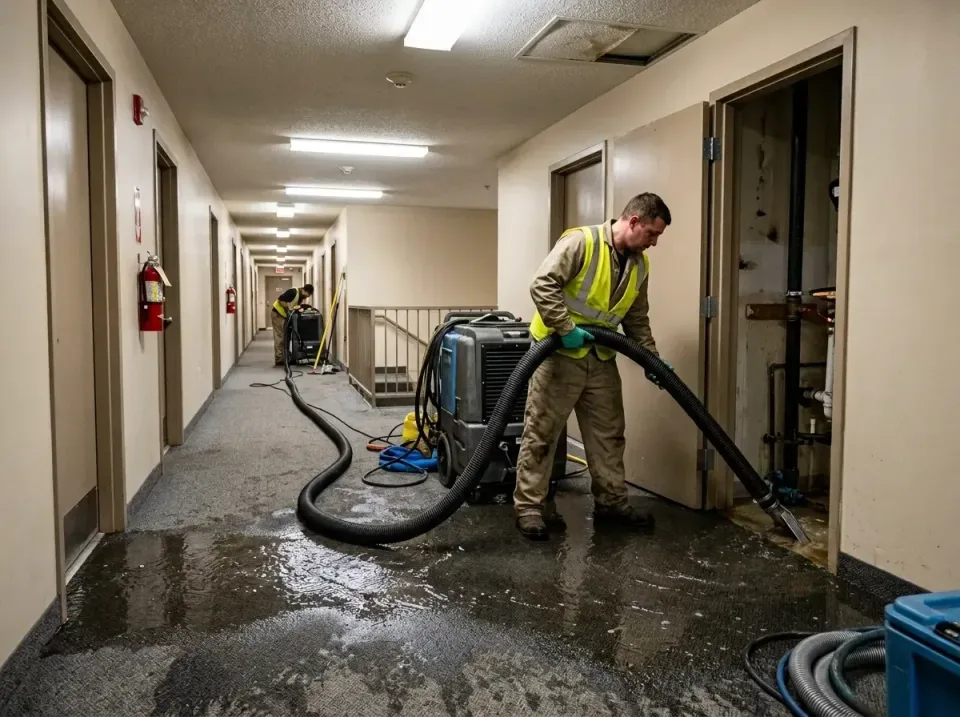 multi-unit-apartment-hallway-f-005 — frequently asked questions, Emergency Burst Pipe Water Extraction & Removal in Lindenwo…